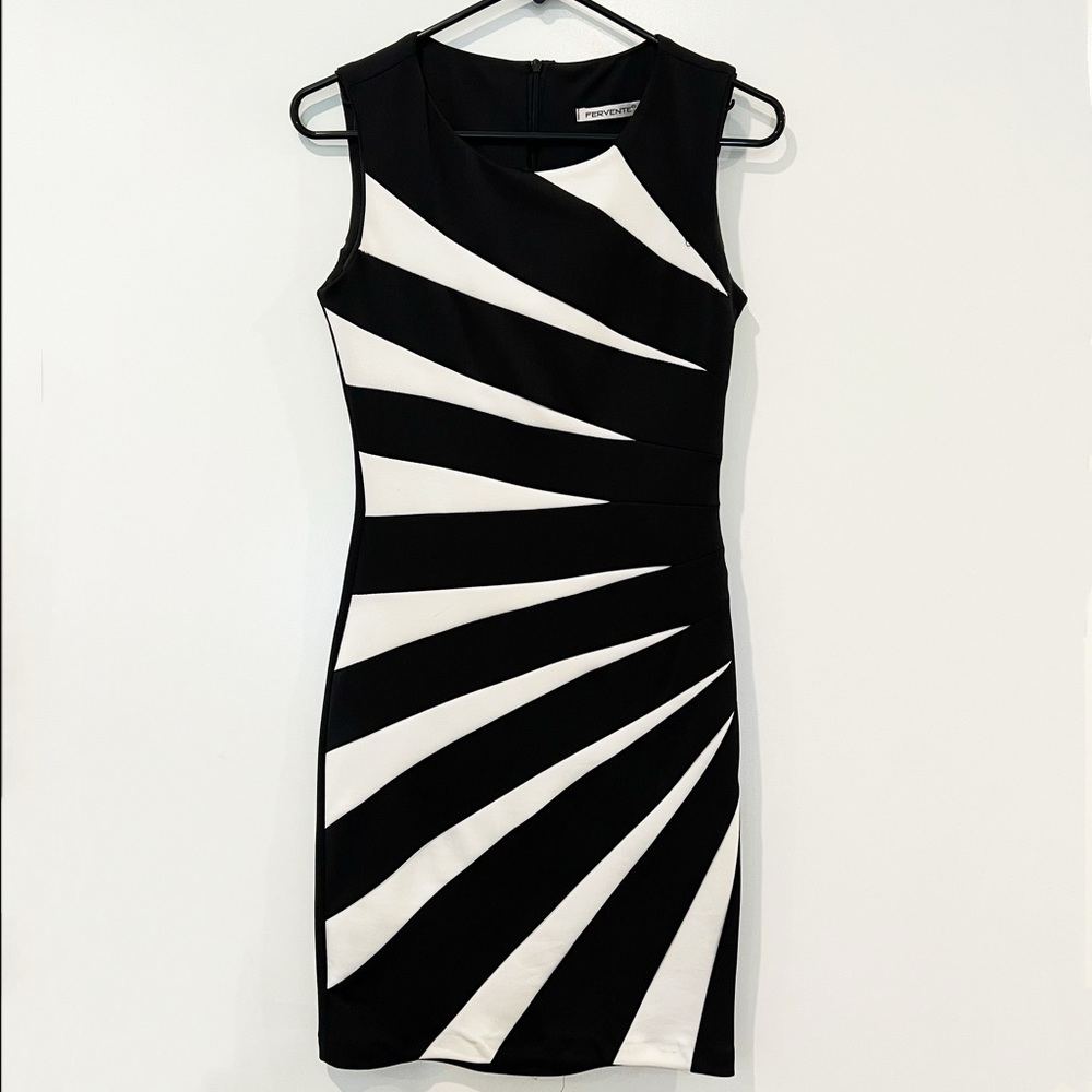Professional Black & White Dress